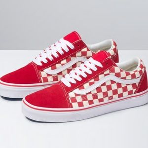 Old Skool checkered Vans, available in any size